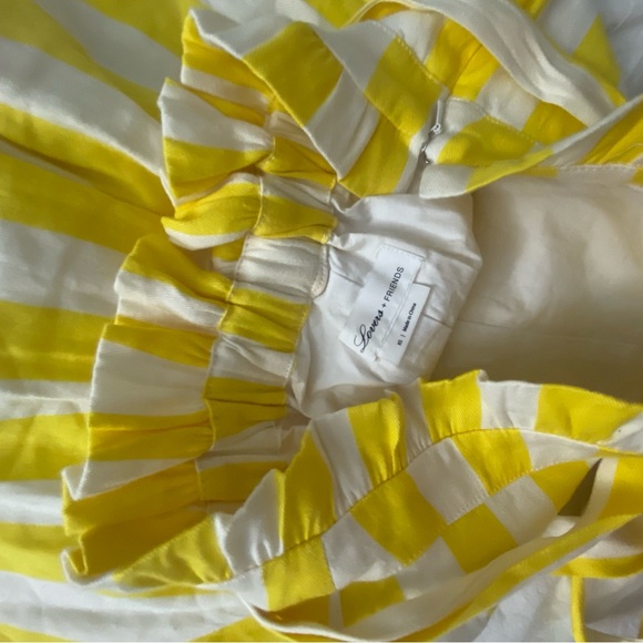 Lovers + Friends yellow and white stripe shorts in XS - Picture 3 of 3